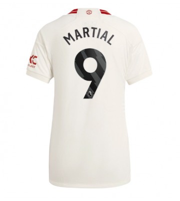 Lacne Ženy Futbalové dres Manchester United Anthony Martial #9 2023-24 Krátky Rukáv - Tretina